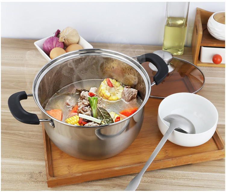 乐厨世家 不锈钢汤锅双耳弧形锅,嘉联国际贸易(天津)有限公司