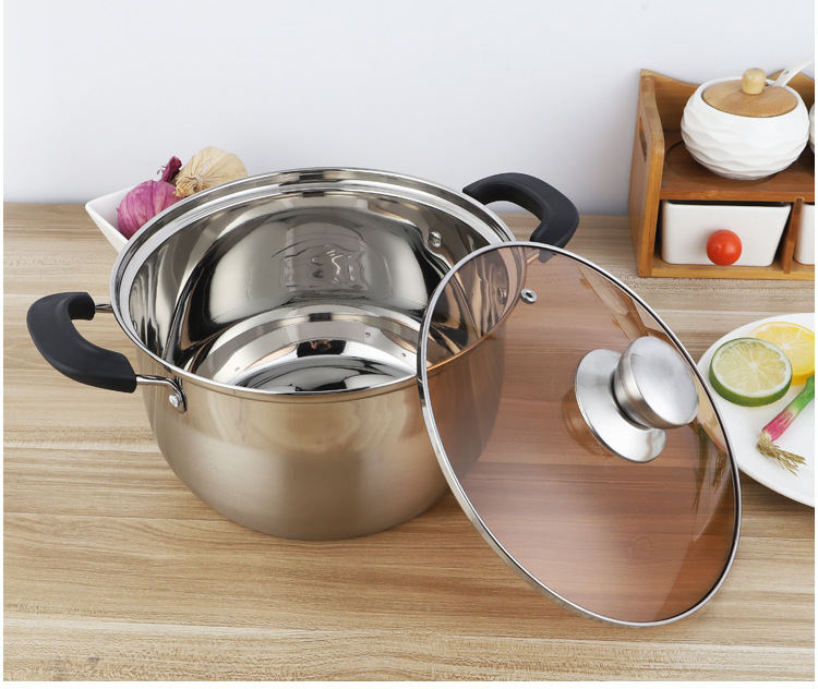 乐厨世家 不锈钢汤锅双耳弧形锅,嘉联国际贸易(天津)有限公司