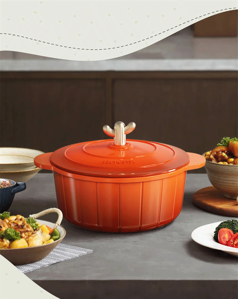 莱德斯 24cm珐琅瓷铸铁锅g14502a,河北恒礼信息科技有限公司