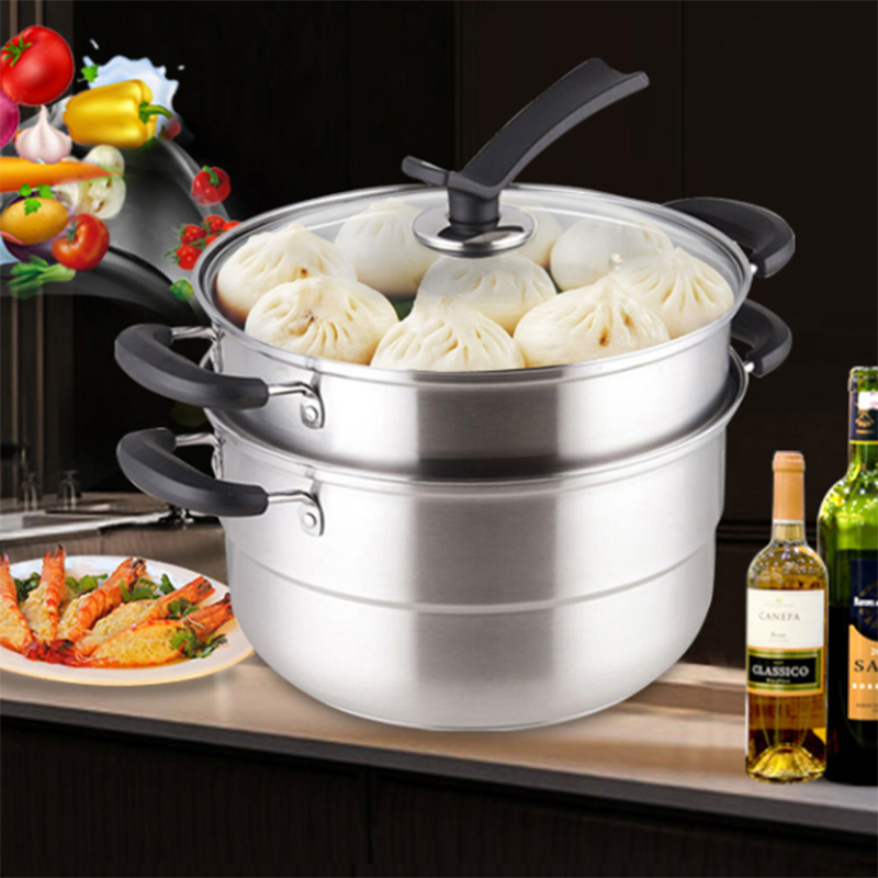 九阳 双层蒸锅不锈钢复底zgb2607