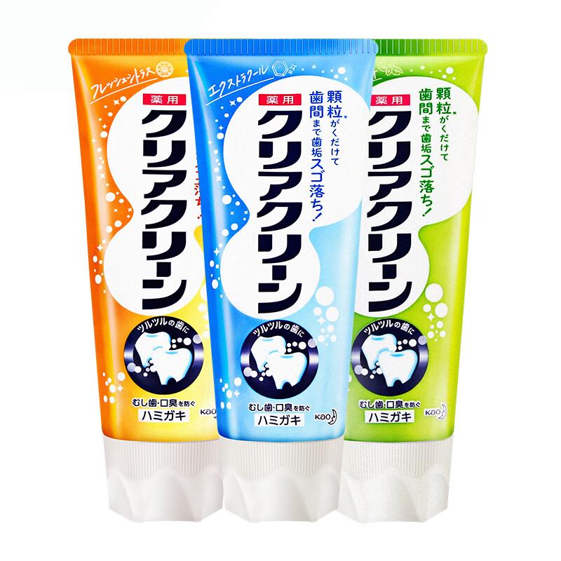 花王 含颗粒牙膏120g*3支装
