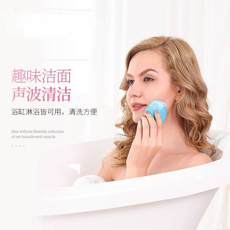 金稻 手持声波防水震动硅胶洁面仪KD308B