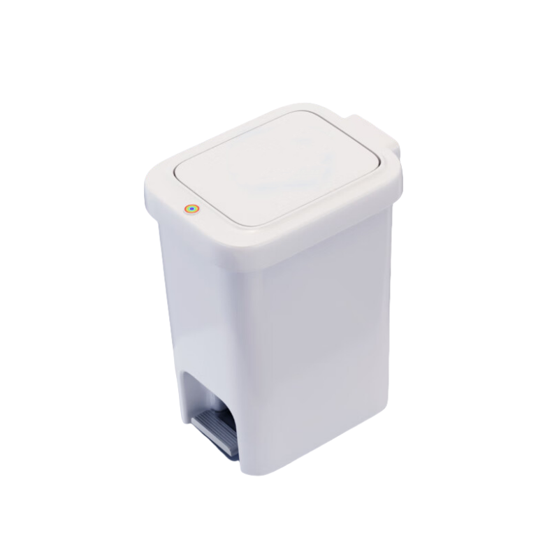 佳帮手  垃圾桶S03脚踏款中号佳白JBS-LJT-S03B2-JWT