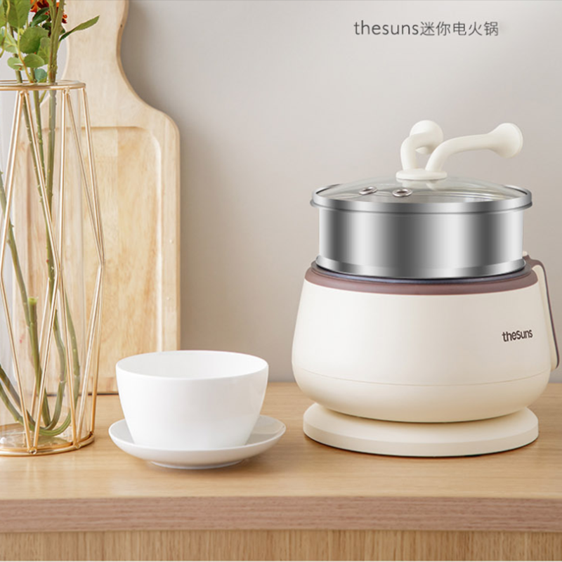 三食黄小厨 迷你电火锅带蒸笼hg3,广州市诺在商贸有限公司
