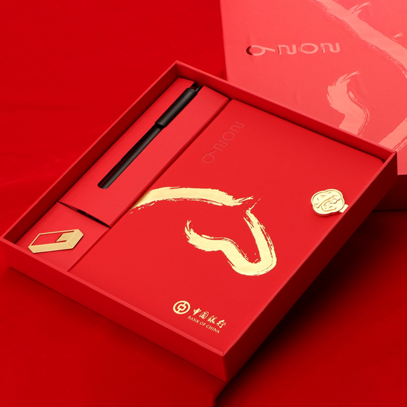 天马新程搭扣本签字笔套装