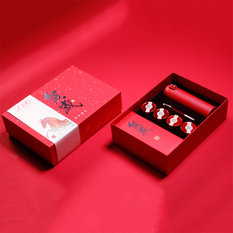 青锦  知悦知己保温杯对联门神礼盒