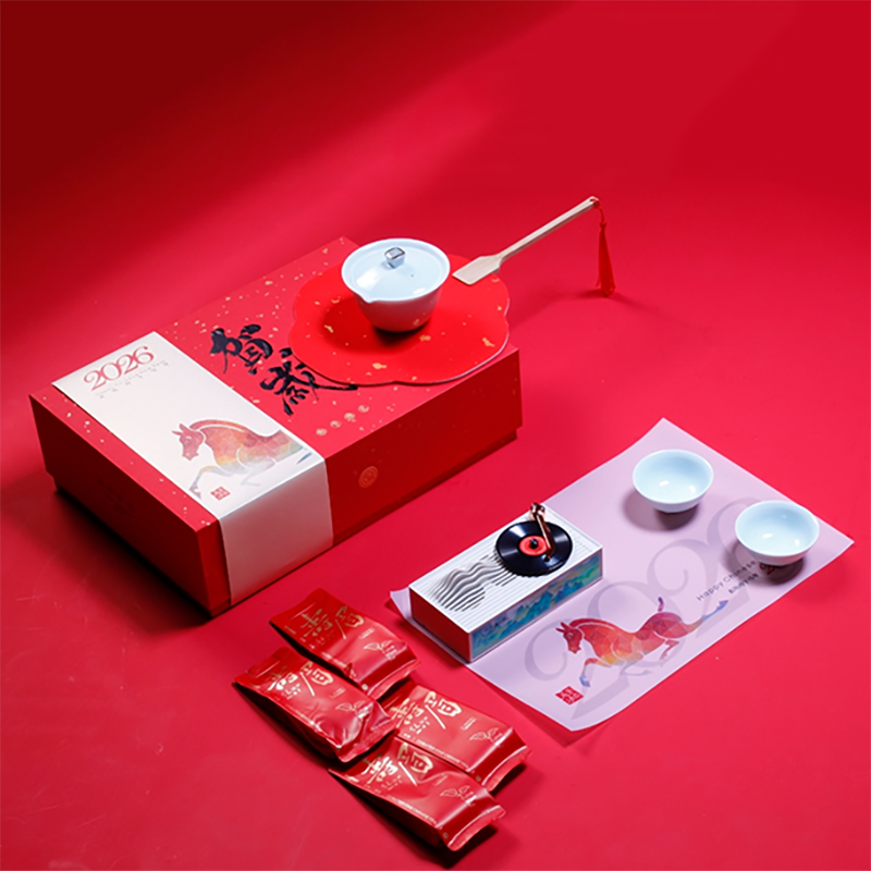 青锦  声生如意音箱茶器对联礼盒