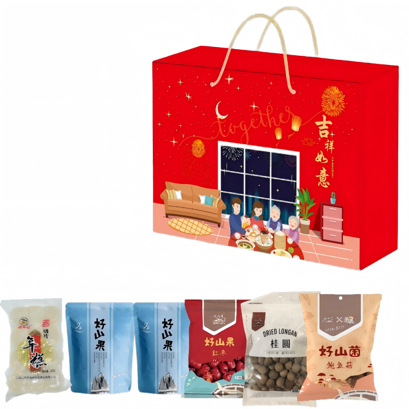 山义雨  香菇木耳鲍鱼菇礼盒1116g