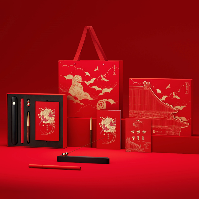 有礼有节  紫禁风华笔记本香插礼盒