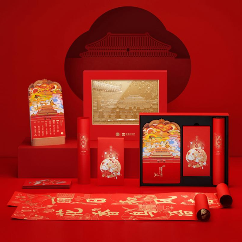 有礼有节  联名故宫宫廷文化对联台历礼盒