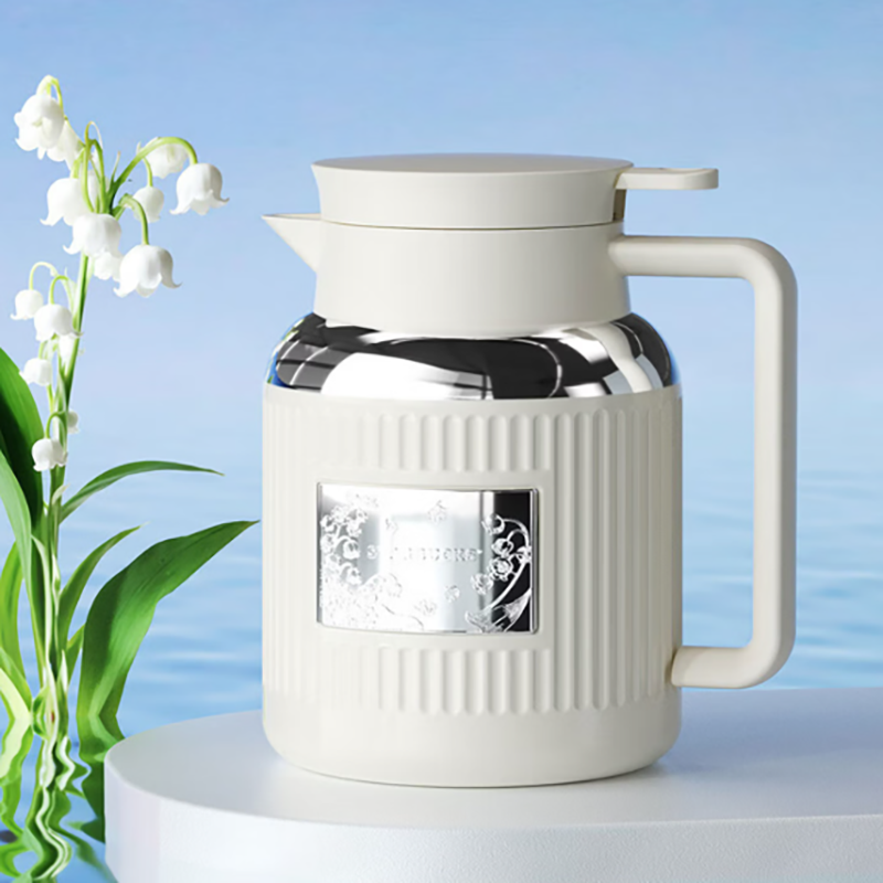 星巴克  铃兰款徽章保温壶1240ml11179923