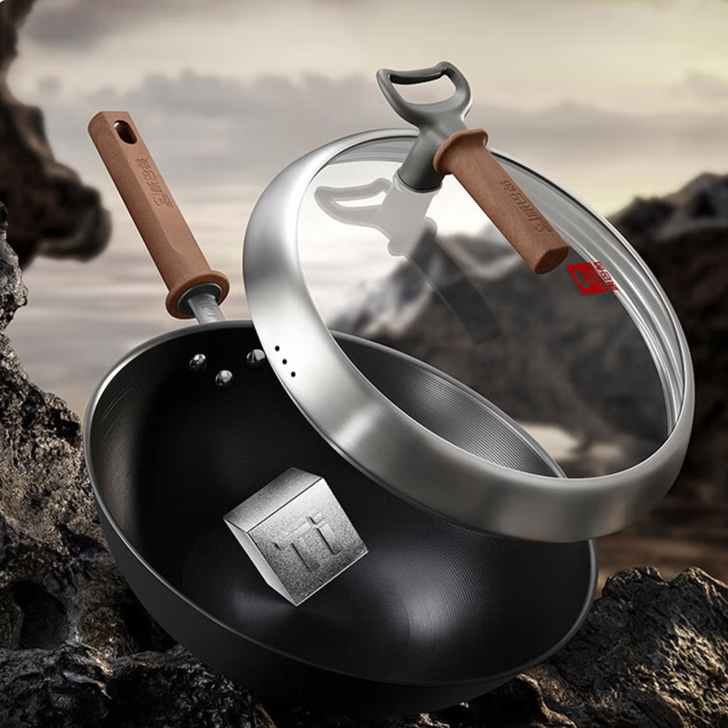 康巴赫  钛香铁锅无涂层不粘炒锅32cmKGD-C32T