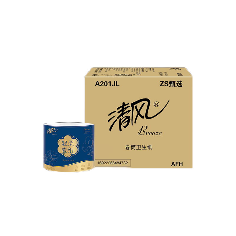 清风  轻柔卷纸4层18卷