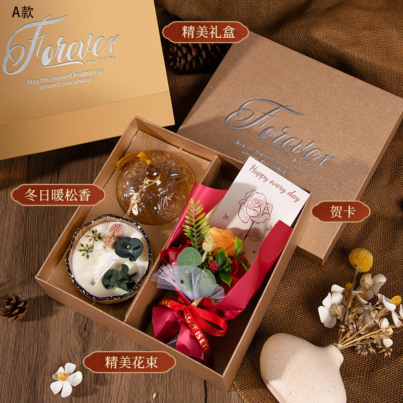 连邦  香薰蜡烛花束礼盒