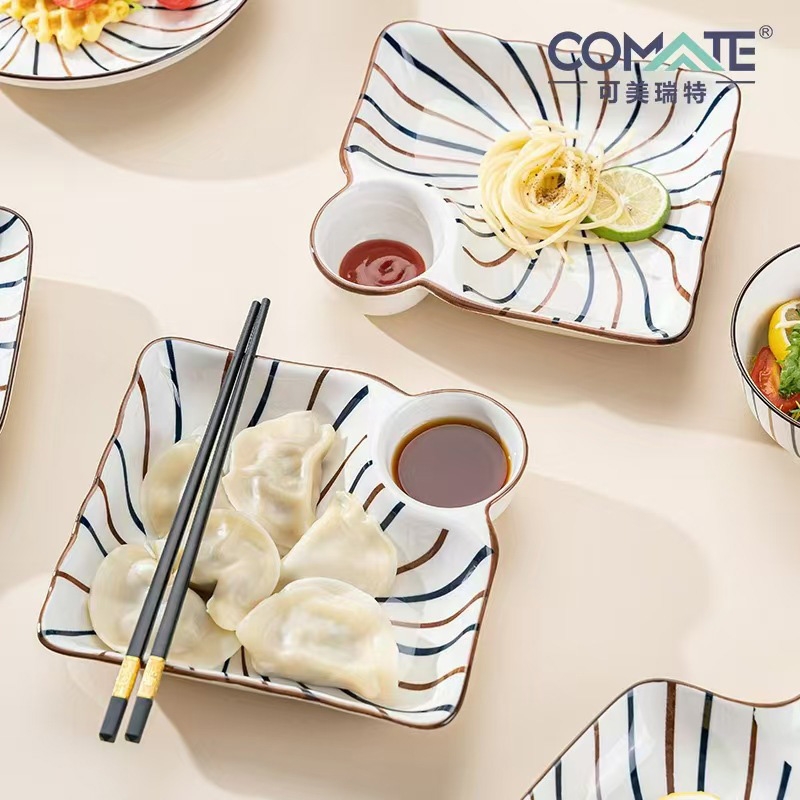 可美瑞特  陶瓷饺子盘两件套YTJZP/L2