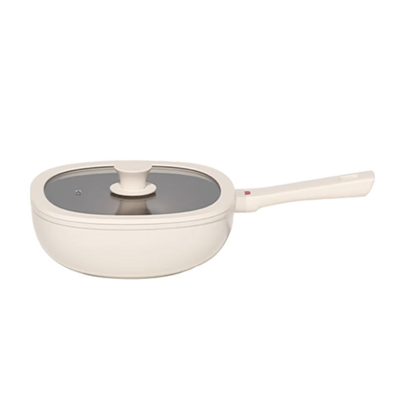 温仑山  钛陶瓷小方锅炒锅24cmA-VE026