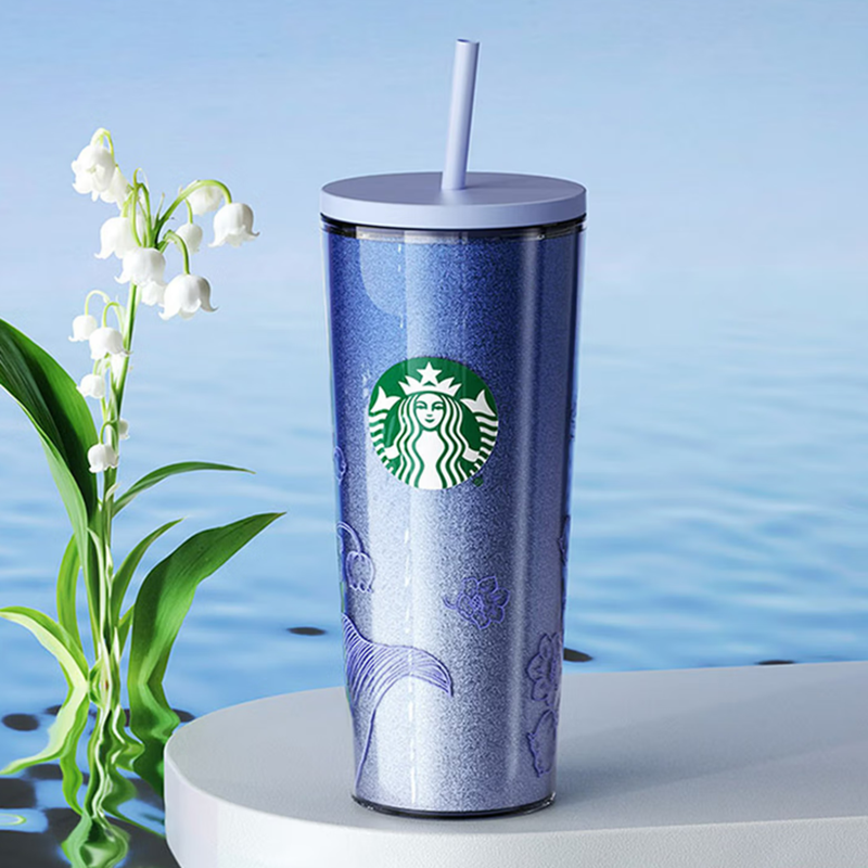 星巴克  铃兰款双层吸管杯690ml11181725