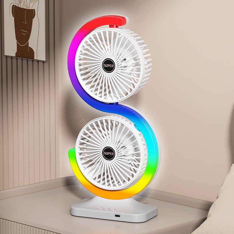 暗影  双头灯光风扇S16