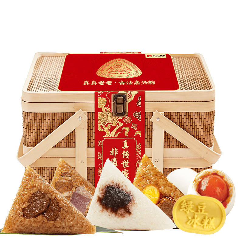 真真老老  非遗真传世家礼粽子礼1460g