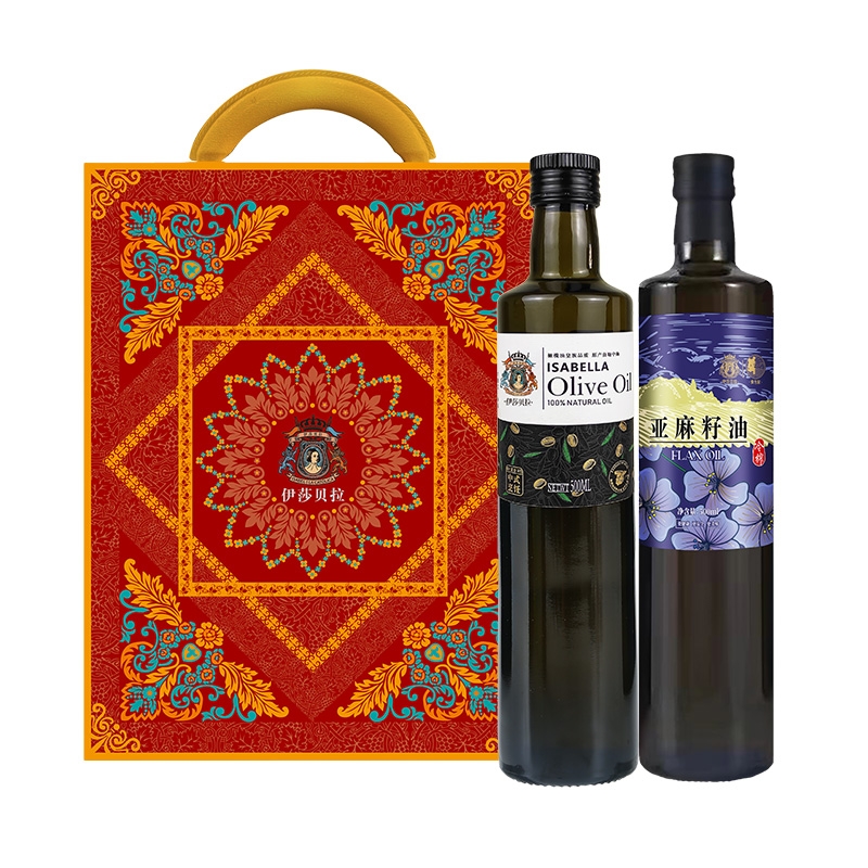 伊莎贝拉  橄榄油亚麻籽油500ml*2
