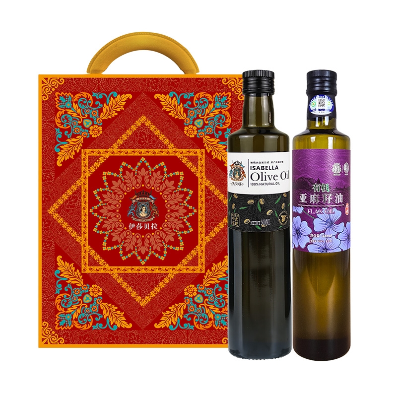 伊莎贝拉  橄榄油有机亚麻籽油500ml*2
