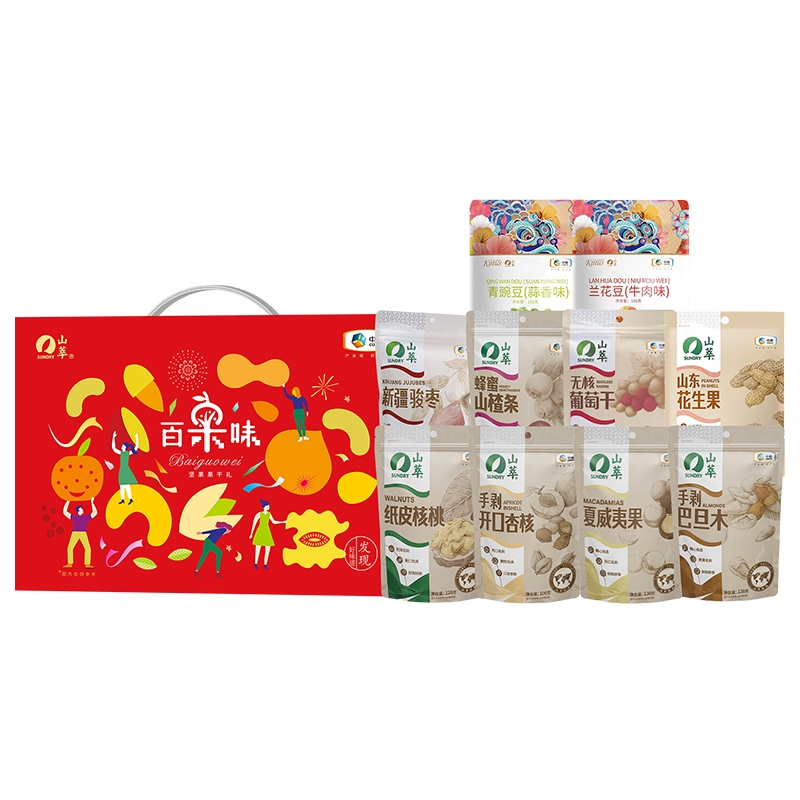 山萃  百果味坚果零食礼盒B11294g