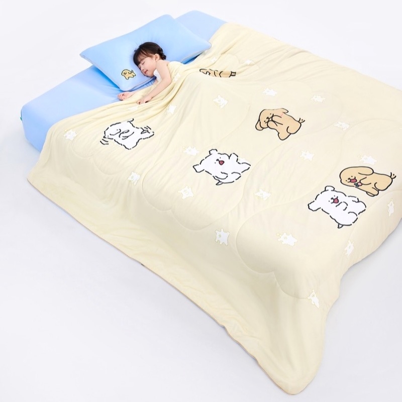 躺岛  线条小狗瓜瓜凉系列夏被