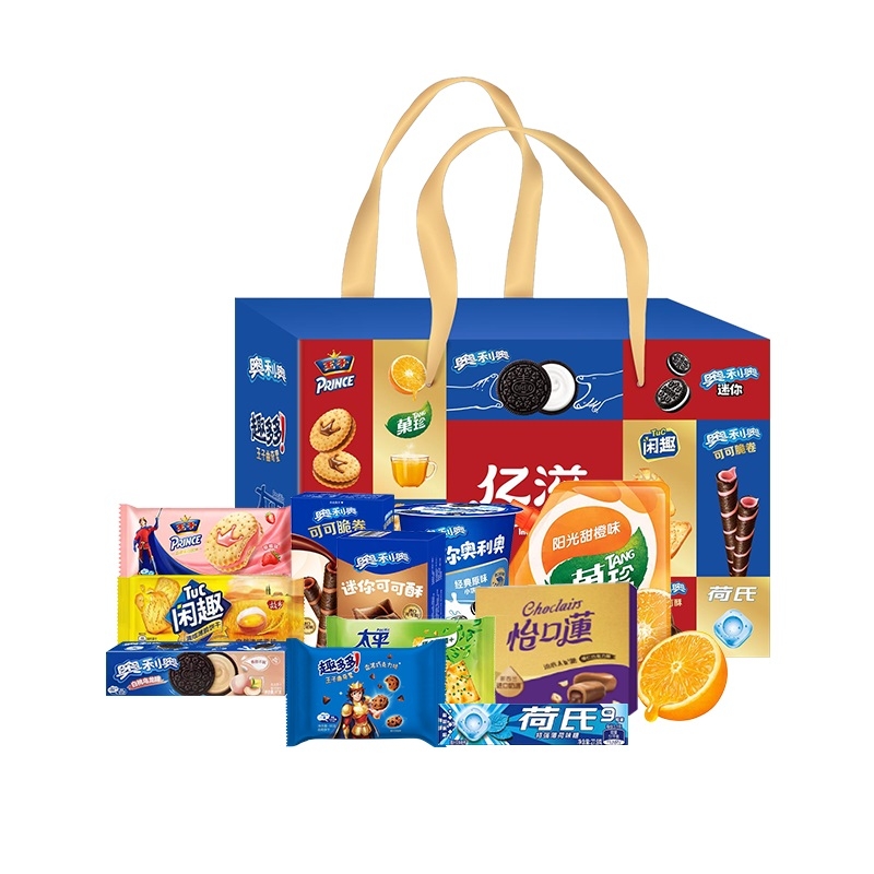 奥利奥  康健如亿礼盒饼干零食1076g