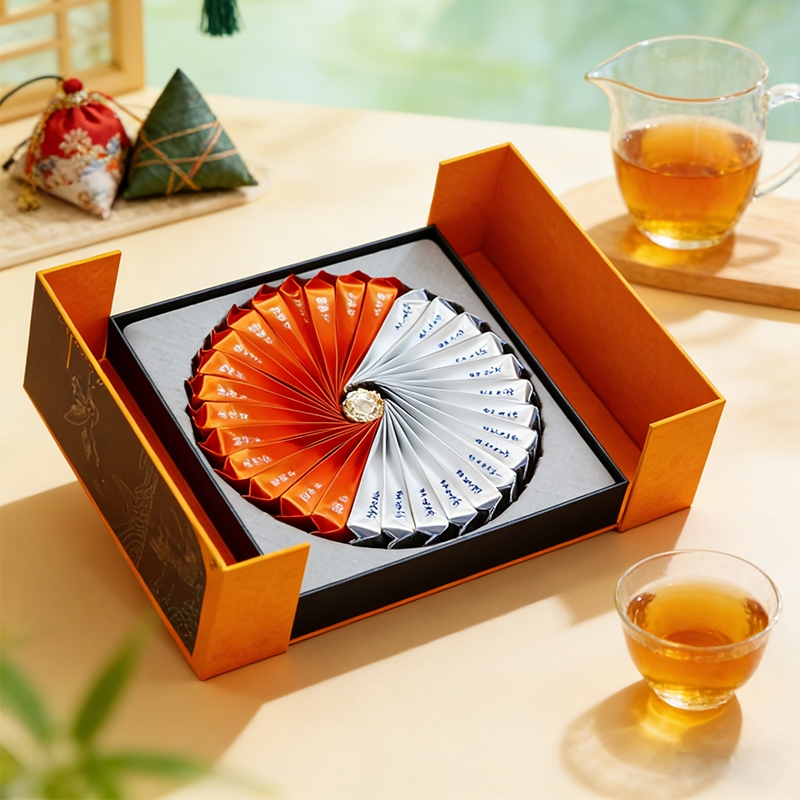 素言茶坊  否极泰来兰香大红袍老寿眉组合茶礼195g