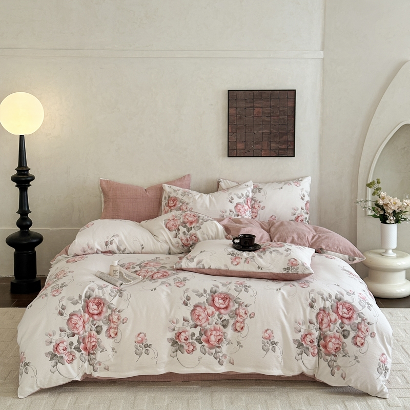 花花公子  水洗亚麻印花四件套韵雅系列PLAYBOY-196