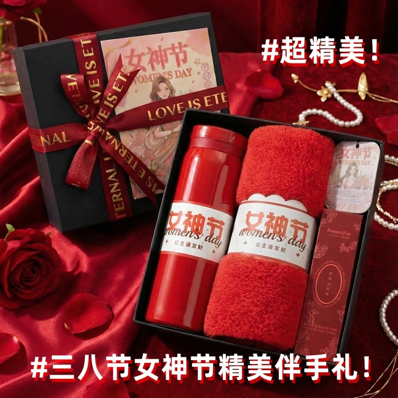 上白石  保温杯毛巾护手霜女神香片伴手礼WMD-006