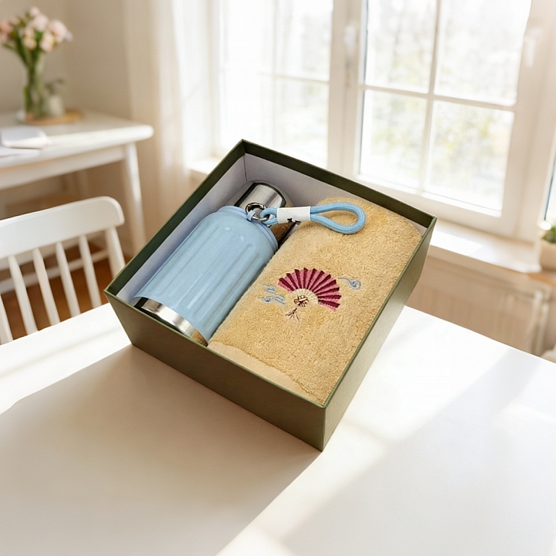 优品尚竹  轻奢保温杯毛巾套装A9B14X