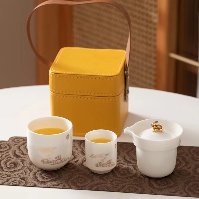 高档快客杯皮包套装