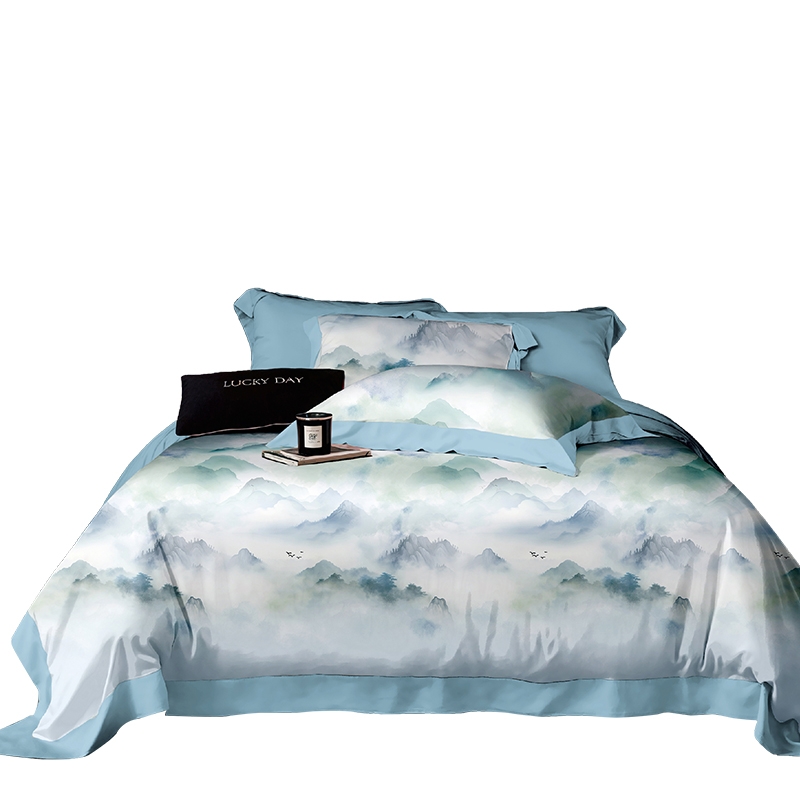 芳恩  墨韵全棉磨毛四件套FN-Z8065