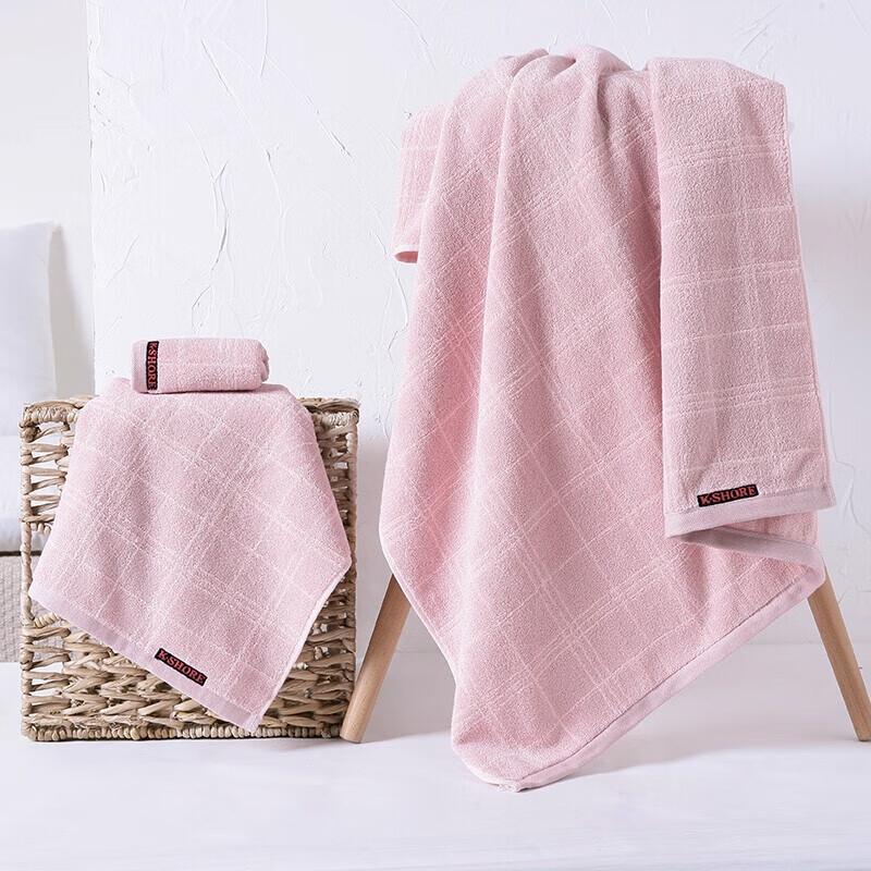 金号  A类纯棉花式线毛巾浴巾套装礼盒