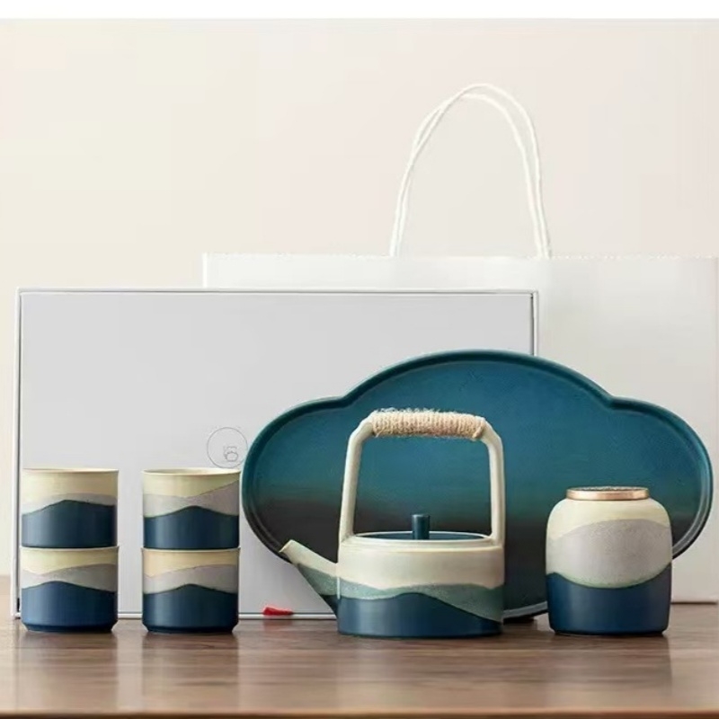 易硕  渐变功夫茶具套装陶瓷茶具YS-256