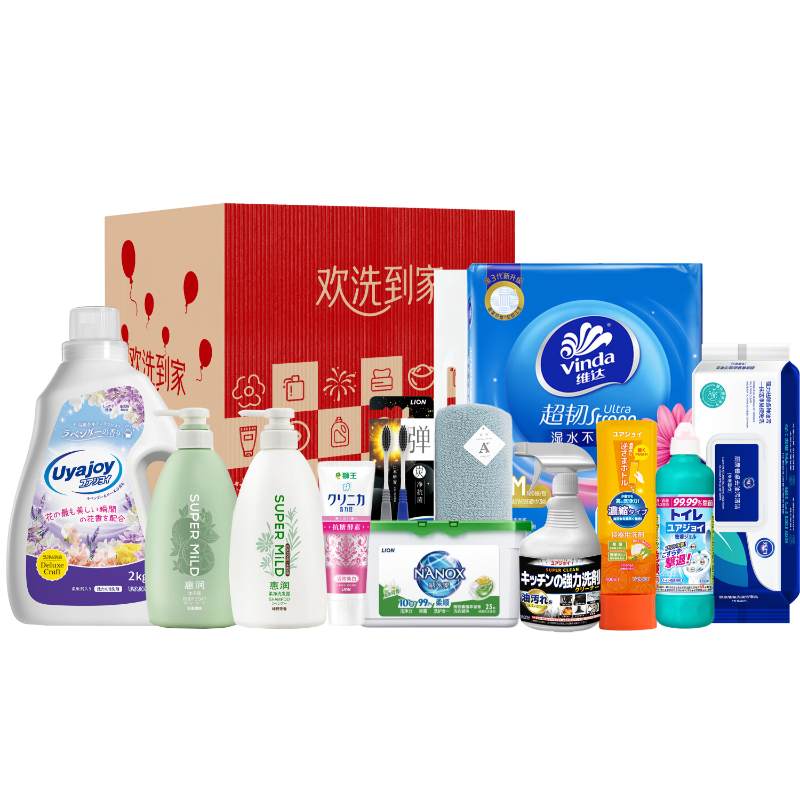 狮王  惠润维达个护纸品全能12件套XHZP-250912