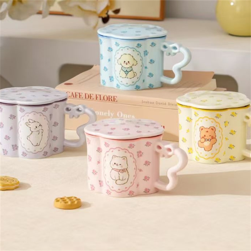 曼塔萌物陶瓷水杯380ml1546