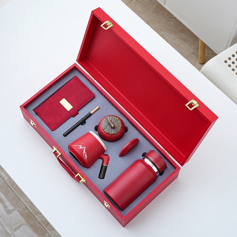 不锈钢温显壶商务套装