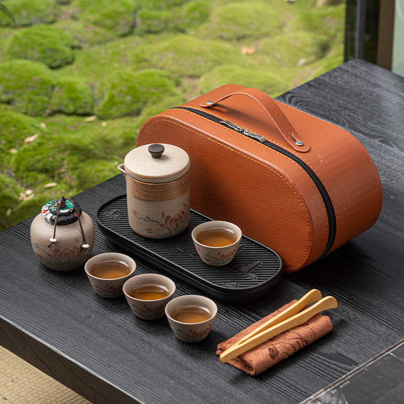 辞蕴  粗陶旅行茶具套装