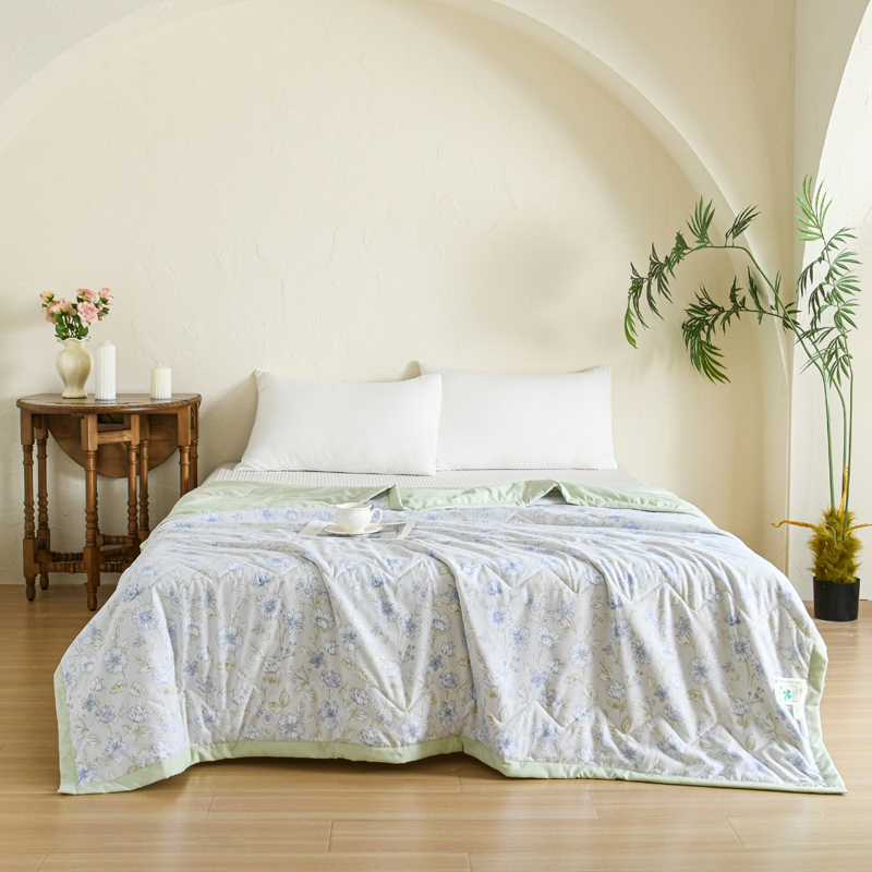 约克罗兰  精纺水洗棉柔夏被悠然花梦YK6204
