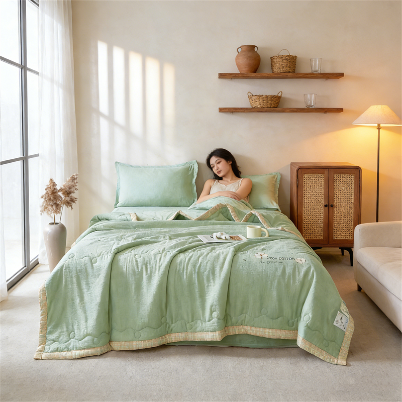 慕兰喜  泡芙纱云感棉花夏被MLX-X2612