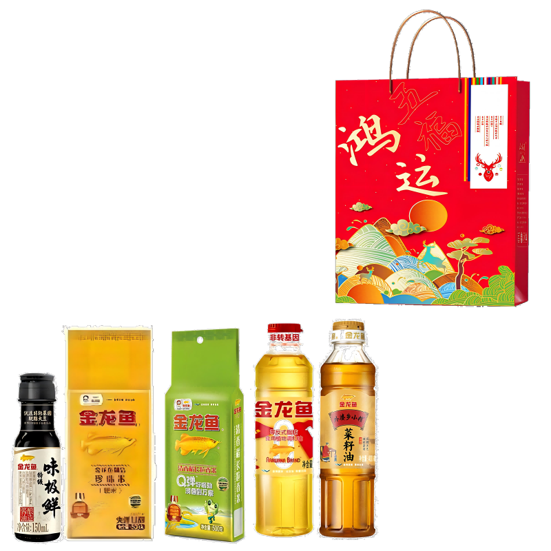 金龙鱼  食用油大米调味品礼盒1950g