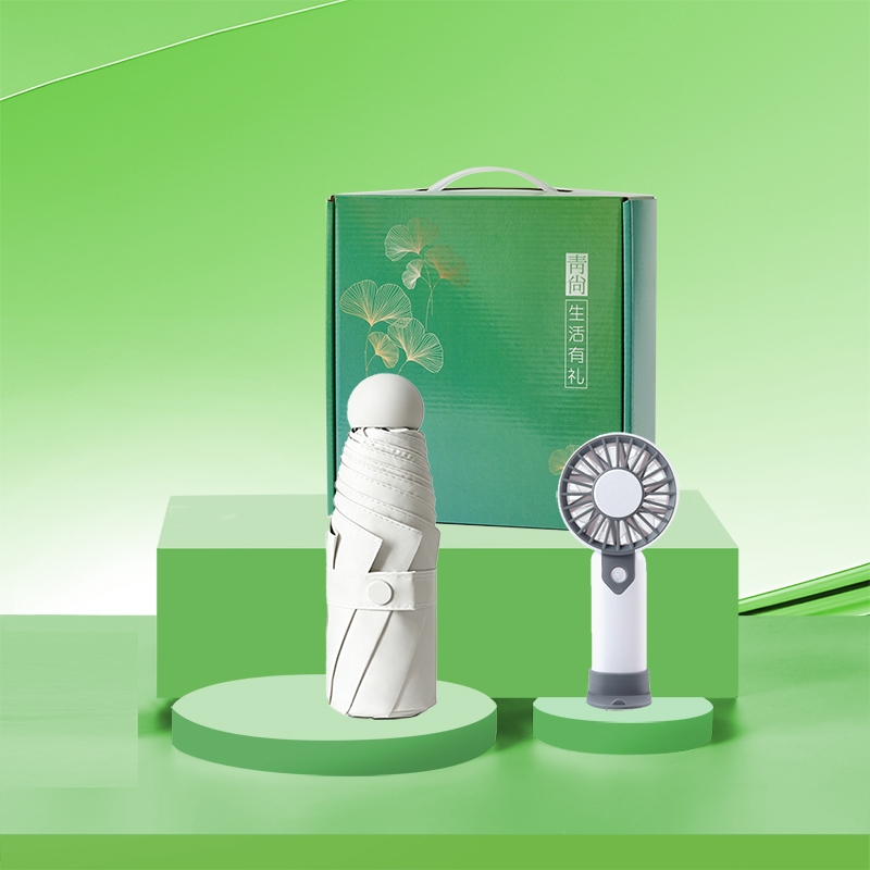 若生活  夏季清凉便携风扇口袋遮阳伞26083