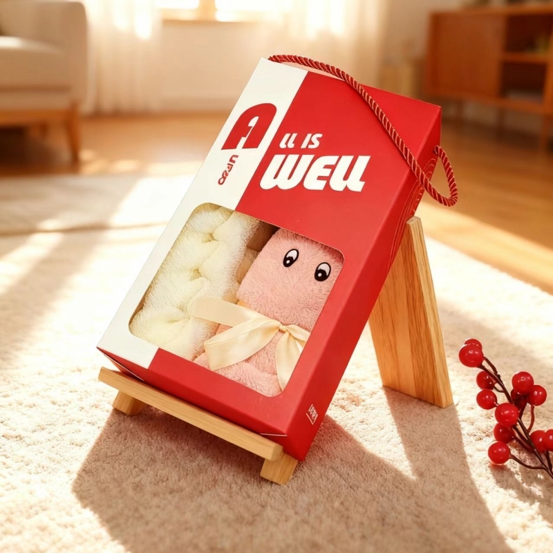 优品尚竹  严选小兔毛巾浴花礼盒YXTZ-25021