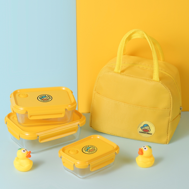 奥丽思  联名小黄鸭保鲜盒三件套Y1105-123B