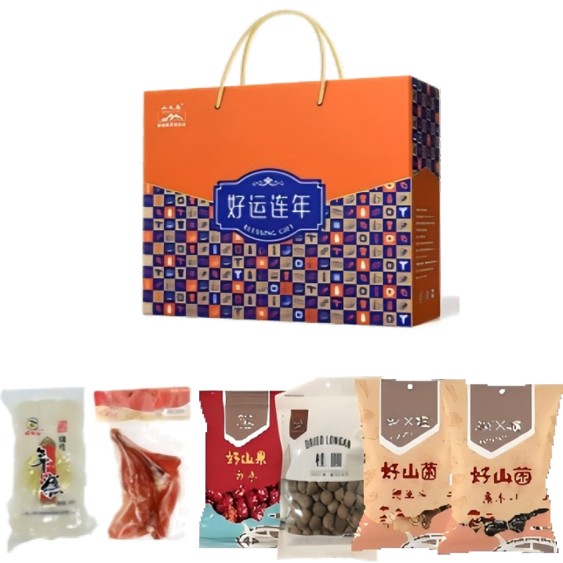 山义雨  黑木耳桂圆腊鸡腿礼盒1374g