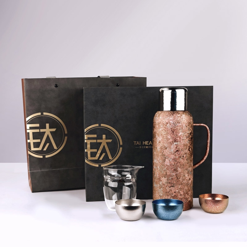 無侘居 纯钛焖壶茶具5件套HL-366QT(S)