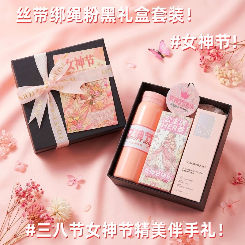 上白石  保温杯公主茶香片无火香氛液组合WMK-012