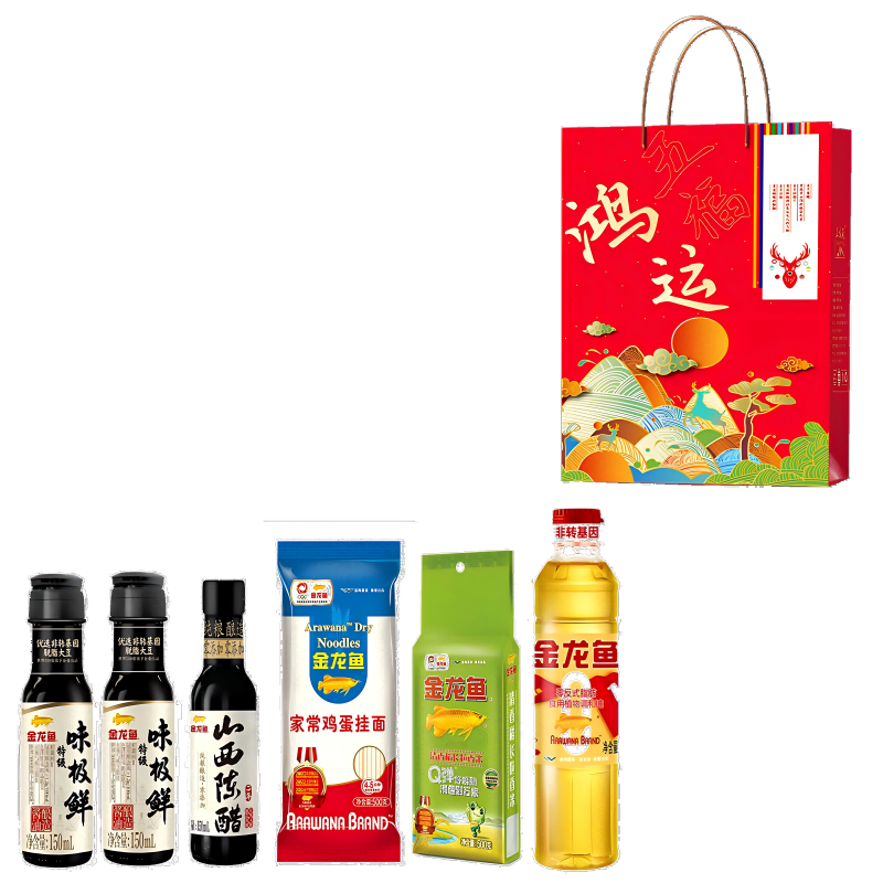 金龙鱼  粮油五福鸿运礼盒1850g
